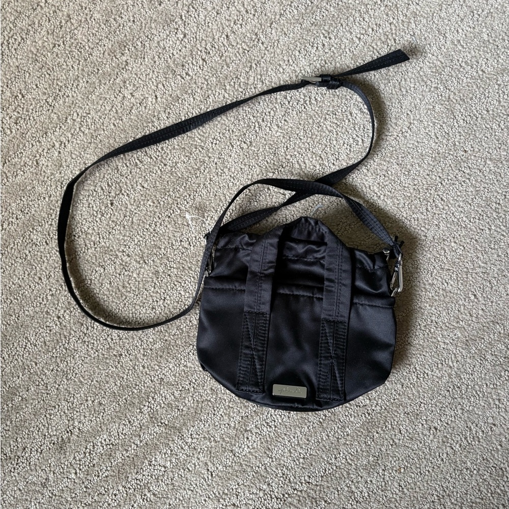 PINK Victoria's Secret Black Nylon Mini Crossbody Pouch